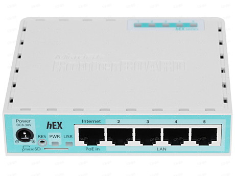 Сетевое Оборудование MikroTik RB750Gr3 hEX (RouterOS L4) Гигабитный высокопроизводительный Ethernet 
