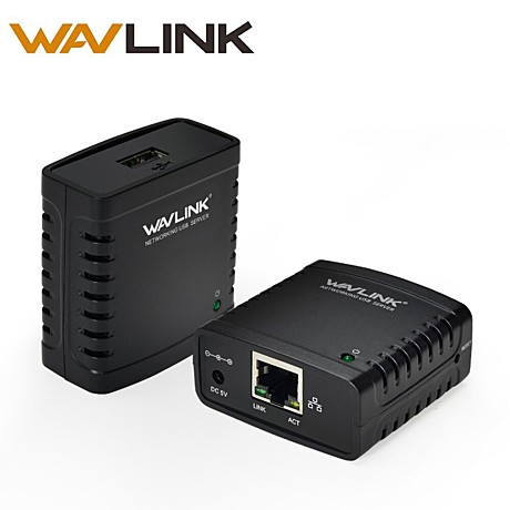 Wavlink USB 2.0 LRP Сервер печати Дайте LAN Ethernet Сетевое оборудование Принтеры Адаптеры питания 